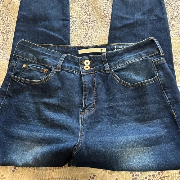 !it Jeans- “Tess Petite Extreme High Rise Skinny” Double Button Jeans- Size 12P - Picture 9 of 11